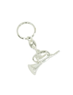 Med Bugle Keychain: 4.5 cm. (ftl006) Silver