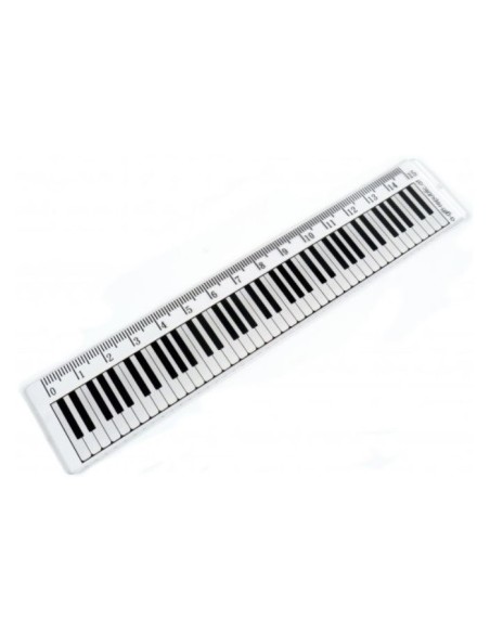 Transparent Ruler 15 cm. Keyboard (R1024)