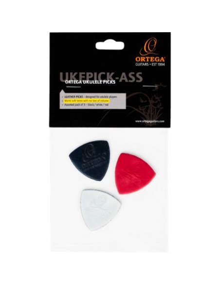 UKEPICK-ASS Leather Picks (Pack 3 Units) Ortega