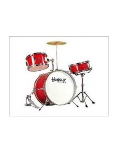 Honsuy Batteria per Bambini (3 pezzi) Rosso
