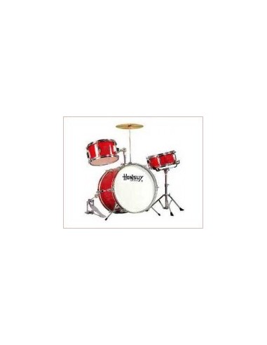 Honsuy Batteria per Bambini (3 pezzi) Rosso