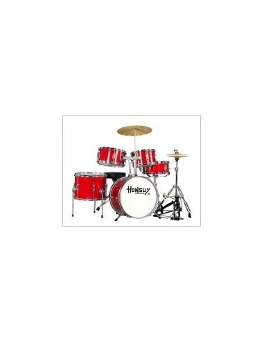 Honsuy Batteria per Bambini (5 Pezzi) Rosso