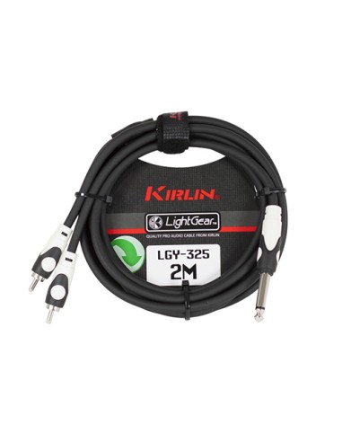 LGY-325-2m Câble audio Jack M - 2 RCA