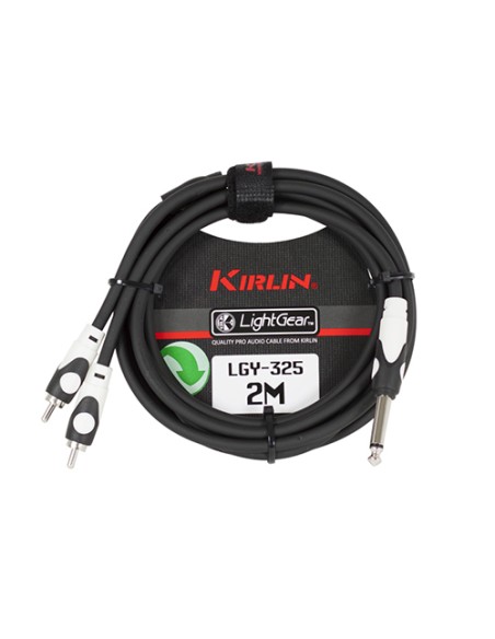 LGY-325-2m Câble audio Jack M - 2 RCA