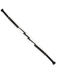Tracolla per Chitarra Classica 80 mm n31 (Pelle Bianca) Lunghezza Massima 155cm. Lunghezza Minima 102cm