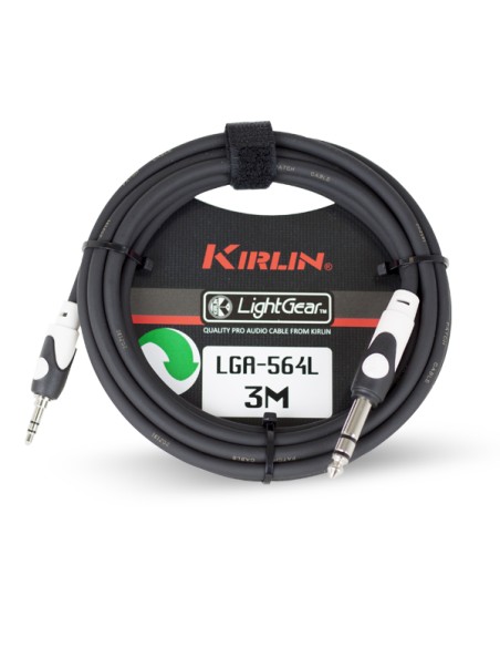 Câble audio lga-564l-3m jack m - Mini jack m