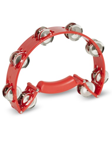 Tambourin Demi-Lune Transformable en Circulaire (ref. 8097) Rouge