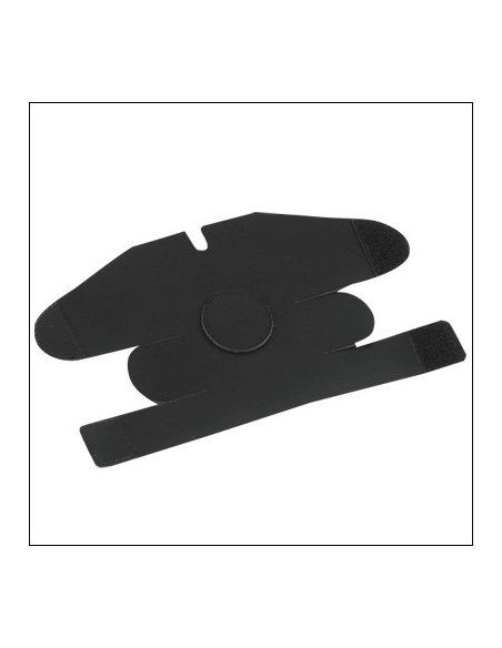 Black Leather Trumpet Mitten (ref.ht313b)