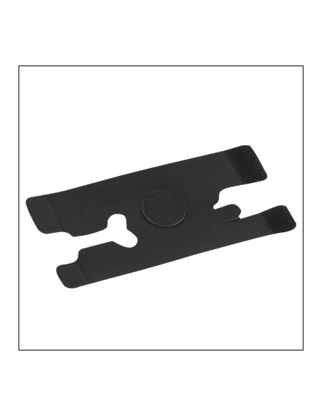 Black Leather Trumpet Mitten (ref.ht313c)