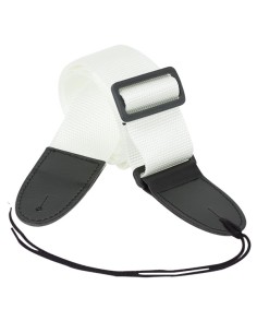 Sangle de guitare classique réf. n. 12-s Blanc