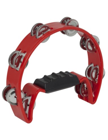 Tambourine without Patch Half Moon Shape DB (db0746) Red