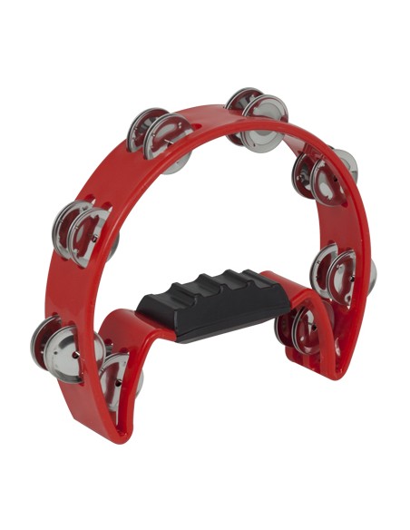 Tambourine without Patch Half Moon Shape DB (db0746) Red
