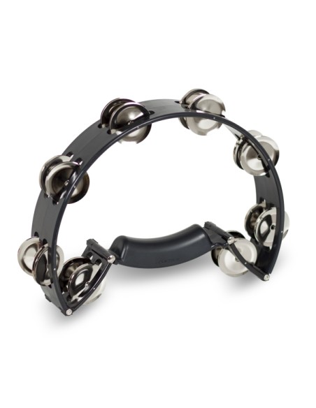 Tambourin Demi-Lune Transformable en Circulaire (ref. 8097) Noir
