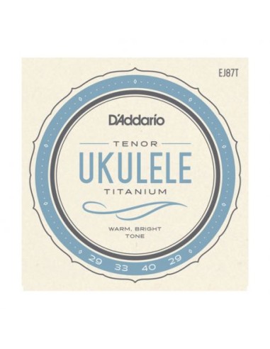 D'Addario EJ87T Titanium Ukulele Strings Tenor Ukulele Strings (Set)
