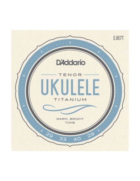 D'Addario EJ87T Titanium Ukulele Strings Tenor Ukulele Strings (Set)