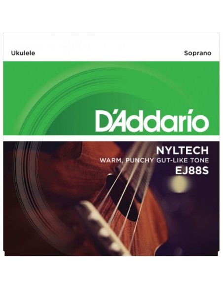 D'Addario EJ88S Soprano Ukulele Strings Strings Soprano Ukulele (Game)