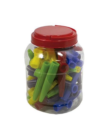 Kazoos Murga Verschiedene Farben (Topf 40 Stück)