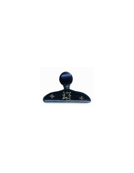 Decorated Ebony Classical Guitar Capo Black