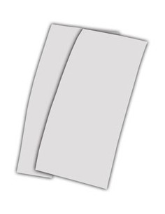 Pickguard de guitare classique électrostatique rectangulaire Med : 17x7 cm. Transparent