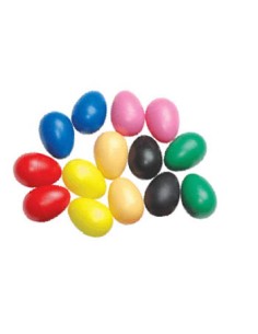 Samba Brand Plastic Eggs Assorted Colors (2 Units)