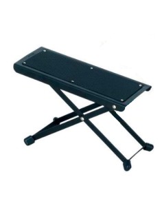 Banquito Apoyapie Guitarra Plegable 4 Alturas: 12, 18, 22 y 25 cm. Apoyo: 10 x 25,5 cm. Peso: 645gr.