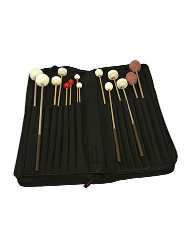 Multi-percussion School Kit Includes 7 Different Pairs Types Drumsticks, Mallets, Macites and Case