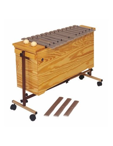 Bass Metallophone or Xylophone Stand, Diatonic 4 Wheels (Stand Only Does Not Include Instrument)