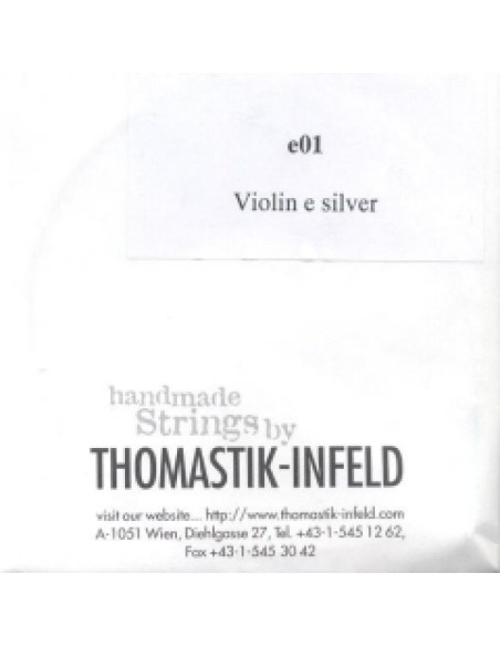 Corde de violon 4/4 1er (E) (E) Thomastik (E01) (Argent) Medium