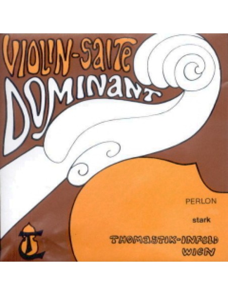 4/4 Violin Strings Thomastik Dominant (135) (Stark) Forte (Complete Set)