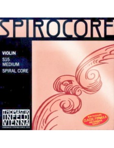 Cordes de violon 4/4 Thomastik Spirocore (S15) Medium (Set complet)