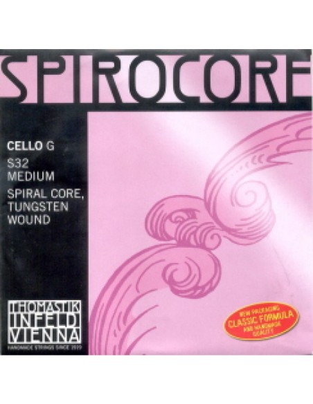 Strings Violoncello 4/4 3rd (G) (G) Thomastik Spirocore (S 32) (Tungsten) Medium