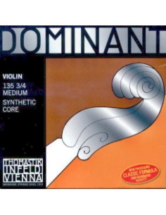 Thomastik Dominant 3/4 Violin Strings (135) Medium (Complete Set)