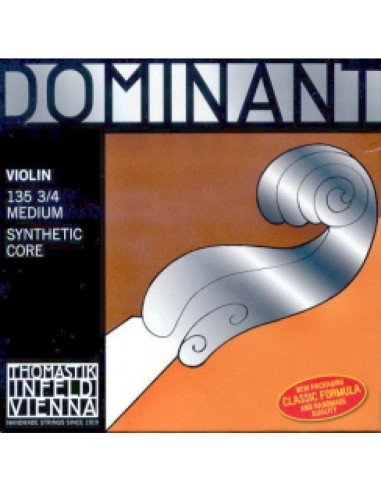 Thomastik Dominant 3/4 Violin Strings (135) Medium (Complete Set)