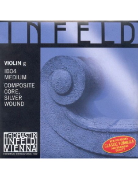 4/4 Violin String 4th (G) (G) Thomastik Infeld Blue (Ib04) (Silver) Medium