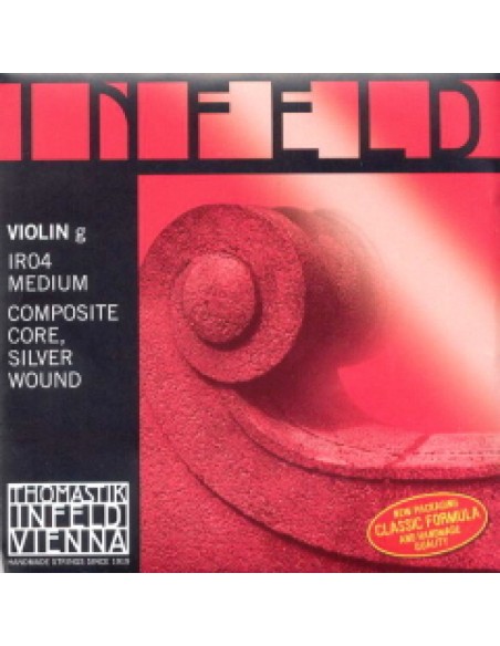 4/4 Violin String 4th (G) (G) Thomastik Infeld Red(Ir04) (Silver) Medium