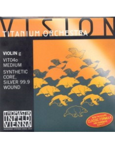 Violin Strings 4/4 4th (G) (G) Thomastik Vision Titanium Orchestra (Vit04o) (Synthetic Soul)