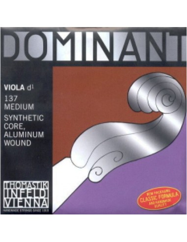 Viola String 4/4 2nd (D) (D) Thomastik Dominant (137) (Aluminum) Medium
