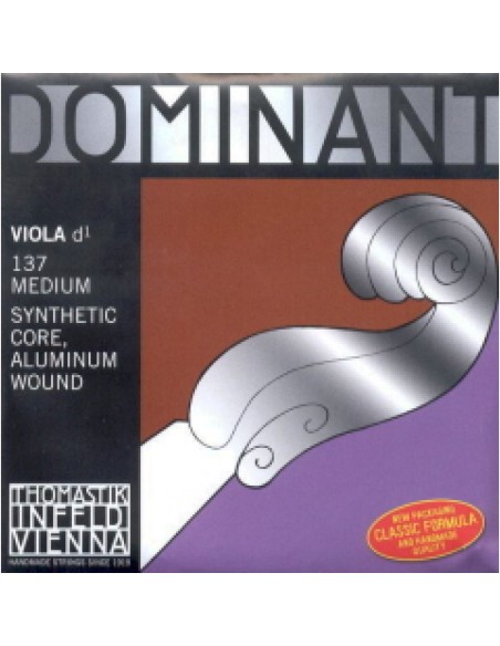 Viola String 4/4 2nd (D) (D) Thomastik Dominant (137) (Aluminum) Medium