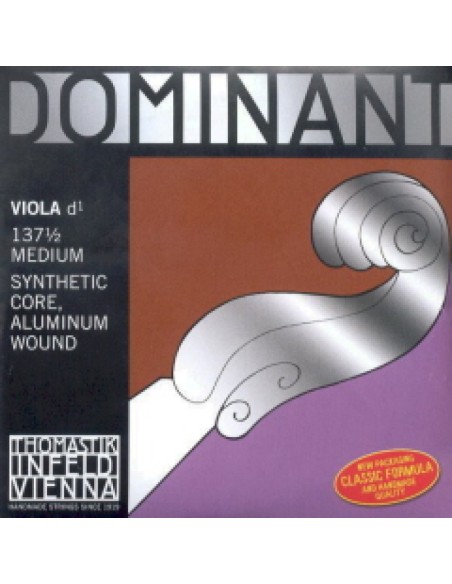 Viola String 1/2 2nd (D) (D) Thomastik Dominant (137) (Aluminum) Medium