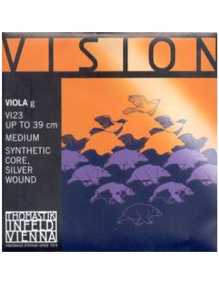 Viola String 4/4 3rd (G) (G) Thomastik Vision (VI23) (Synthetic Wound Silver) Medium