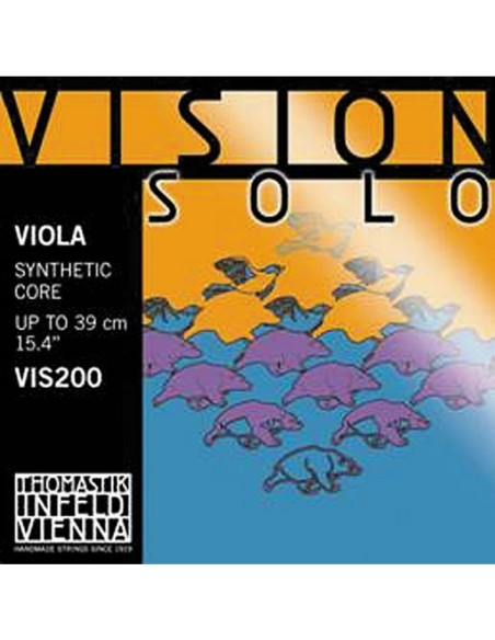 4/4 Viola Strings Thomastik Vision (VIS200) Medium Soloist ( (Complete Set)