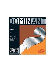 Corde de Contrebasse 3/4 2ème (D) (D) Thomastik Dominante 191) (Chrome Wound) Medium