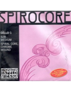 Violoncello String 4/4 3rd (G) Thomastik Spirocore (S 28A) (Silver) Medium