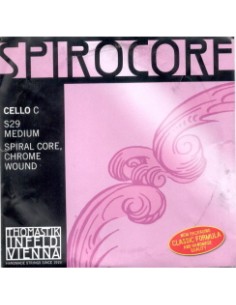 4/4 Cello String 4th (C) (C) Thomastik Spirocore (S 30A) (Silver) Medium