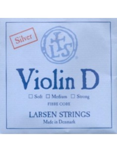 Violin Strings 4/4 3rd (D) (D) Larsen (Silver) Strong