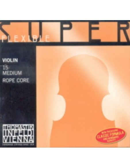 Thomastik Superflexible 4/4 Cordes de Violon (15) Medium) (Set Complet)