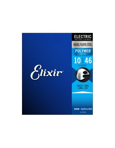 Elixir Polyweb 12050 Electric Guitar Strings (10-46) (Complete Set)