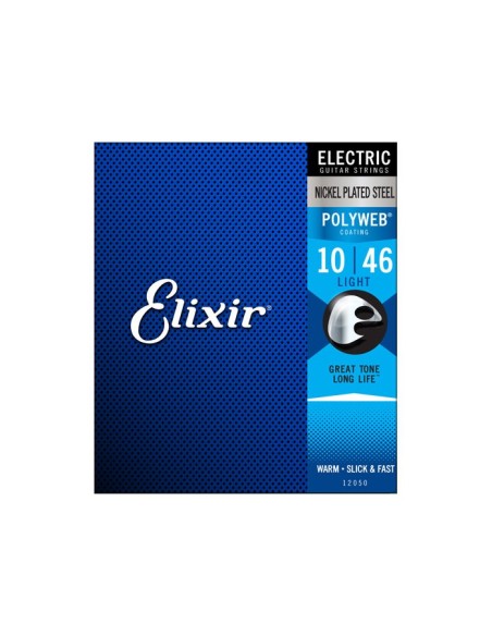 Elixir Polyweb 12050 Electric Guitar Strings (10-46) (Complete Set)