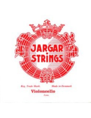 Strings Violoncello 4/4 2nd (D) (D) Jargar (Red) (Chrome) Forte