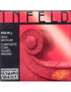 4/4 Violin String 4th (G) (G) Thomastik Infeld Red(Ir04) (Silver) Medium 2